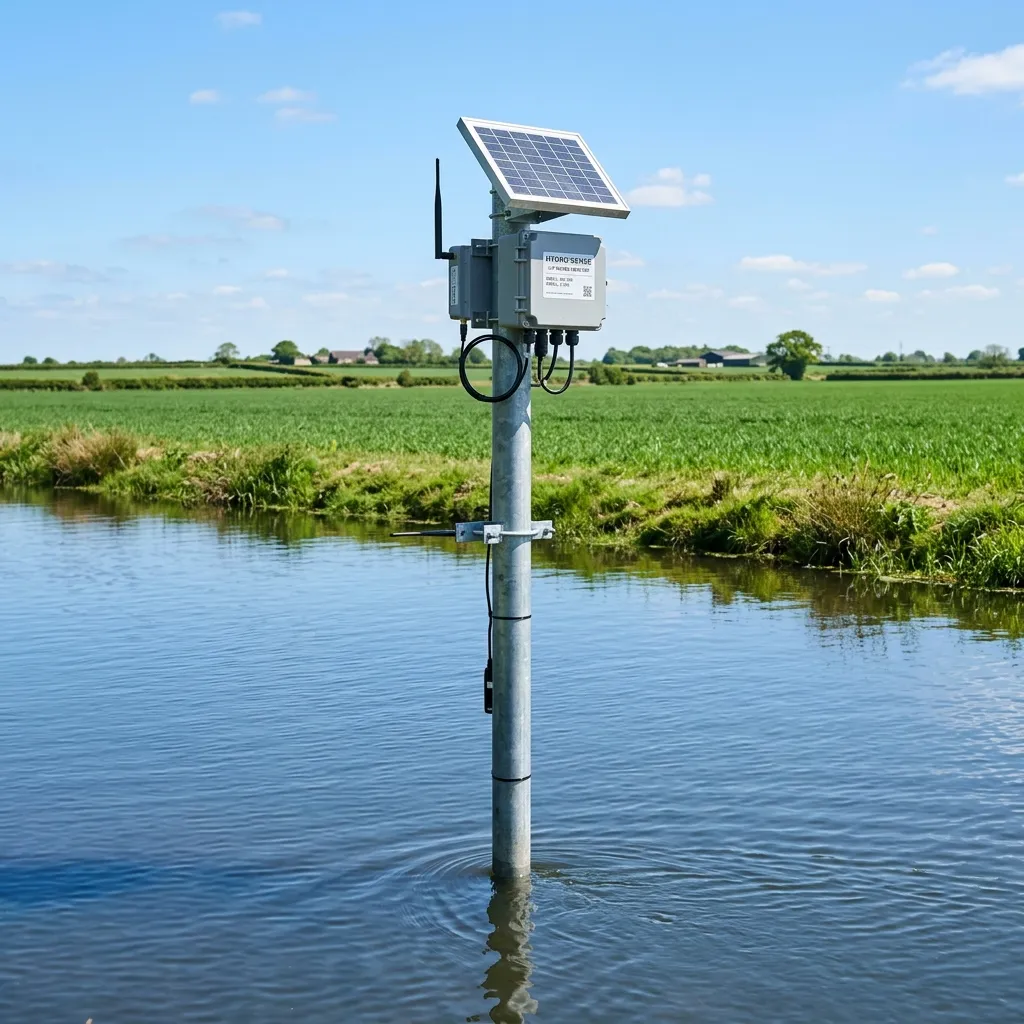 Smart AI buoy telemetry node deployed in water